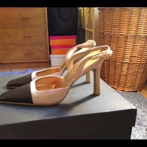 Gucci Two Tone Slingback Pumps